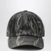 Drkshdw Denim Effect Fabric Baseball Cap Men In Gray