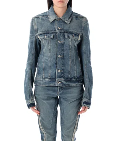 Drkshdw Denim Jacket In Washed Indigo