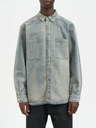 DRKSHDW DRKSHDW DENIM JUMBO OUTERSHIRT MINERAL PEARL JACKET