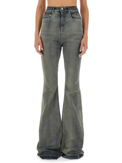 Drkshdw Denim Pants In Light Blue