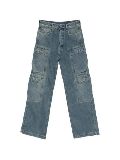 Drkshdw Double Cargo Jeans In Blue