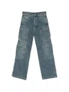 Drkshdw Pantaloni In Denim Double Cargo Jeans Indigo In Blue