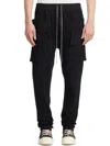 Drkshdw Black Mastodon Overdyed Foil Stretch Denim Trousers In Black