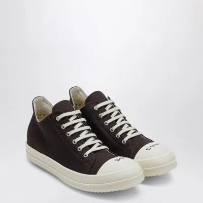 Drkshdw Dusty Gray "so Cunt" Low Sneakers In Brown