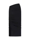 Drkshdw Edfu Sheath Midi Skirt In Black
