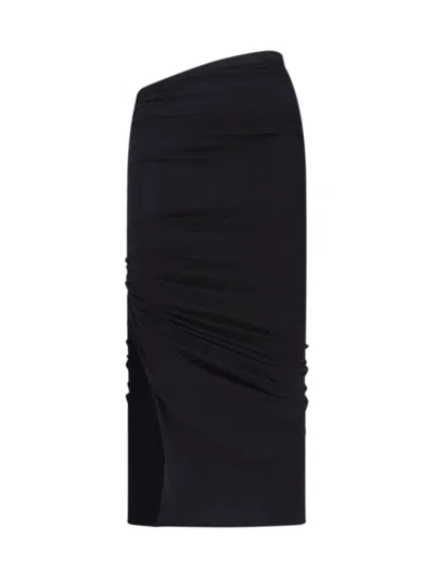 Drkshdw Edfu Sheath Midi Skirt In Black