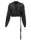 Drkshdw Flight Bomber Jacket In Black