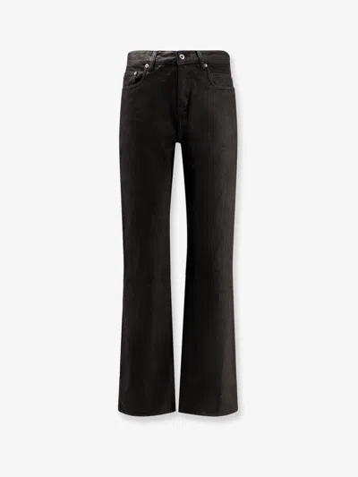 Drkshdw Men Fog Cut Denim Trousers In Black