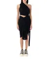 Drkshdw Asymmetric Mini Dress With Single Strap In Black