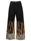 DRKSHDW GETH TIE-DYED WIDE-LEG JEANS