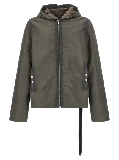 Drkshdw 'gimp Zipfront' Jacket In Gray