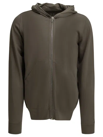 Drkshdw "gimp" Zip-up Sweatshirt In Brown