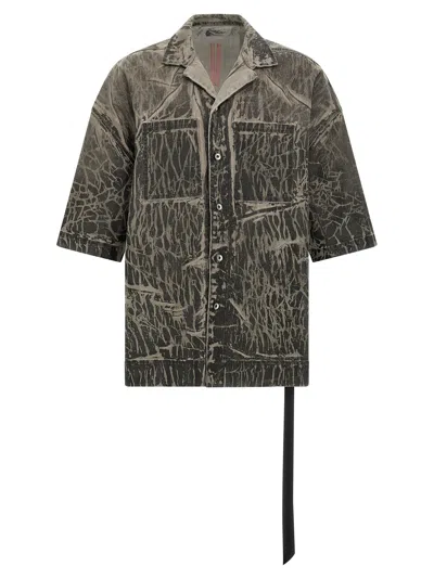 Drkshdw Gray Cotton Men's Blouse