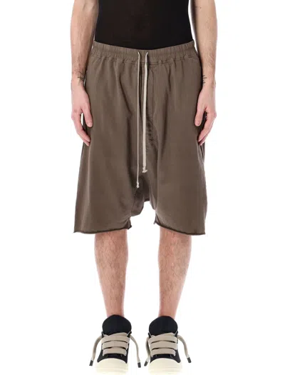 Drkshdw Gray Drawstring Pods: Cotton Shorts For Men