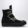 Drkshdw Hexa Black Denim Sneakers In Black