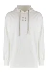 Drkshdw Hooded Sweatshirt In White