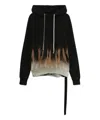 Drkshdw Cotton Hoodie Sun Flame In Black