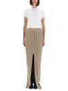 Drkshdw Ivory Cotton T-shirt In Multi
