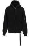 Drkshdw Men Gimp Flight Bomber Lyocell Jacket In Black
