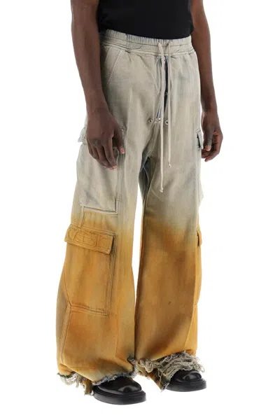 Drkshdw Jeans Cargo Jumbo Bela Degradé In 蓝色，橙色