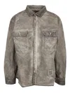 Drkshdw Jumbo Cotton Overshirt In Gray