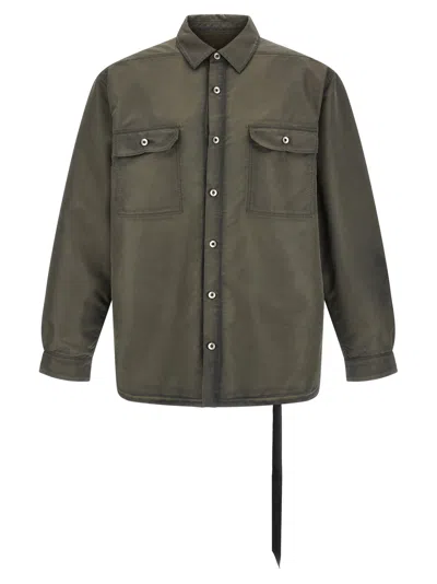 Drkshdw 'jumbo Outershirt' Jacket In Gray