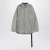Drkshdw Jumbo Shirt In Pearl Vintage Denim Men In Gray