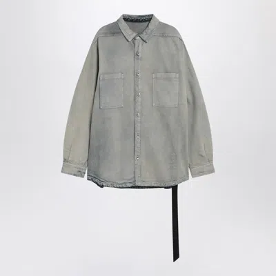 Drkshdw Jumbo Shirt In Pearl Vintage Denim Men In Blue