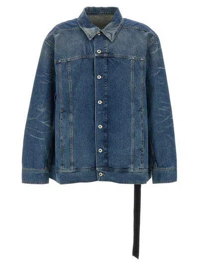 Drkshdw Jumbo Worker Jacket In Blue