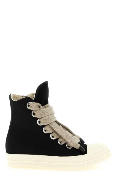 Drkshdw 'jumbolace Sneaks' Denim Sneakers In Black