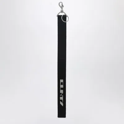 Drkshdw Keychain With Cotton Strap Men In Black