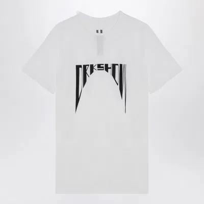 Drkshdw Large White Jersey T-shirt With Logo Men