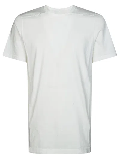 Drkshdw Level T Plain Crew Neck Short-sleeve Cotton T-shirt In White