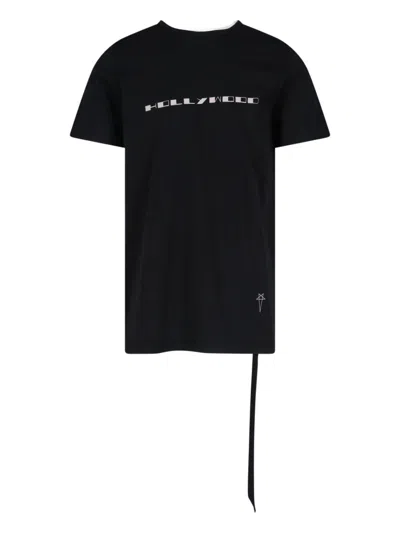 Drkshdw Level Tie T-shirt In Black