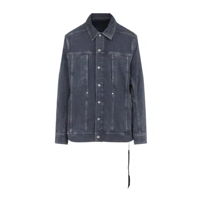 Drkshdw Lido Worker Jacket In Blue