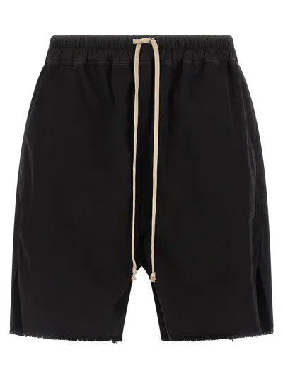 Drkshdw Long Boxers Butt Zip Bermuda Shorts In Black