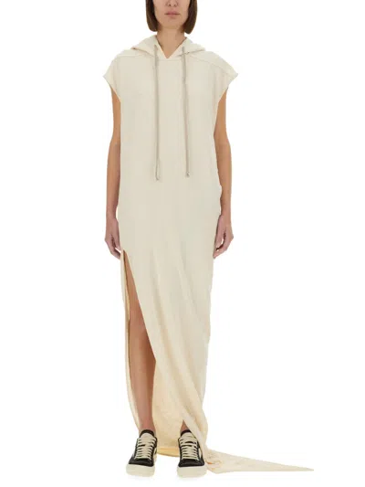 Drkshdw Long Dress With Hood In Neutral