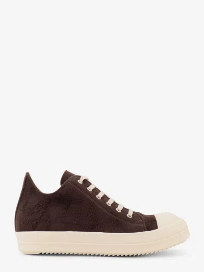 Drkshdw Low-top Certified Organic Cotton And Rubber Sneakers In Brown