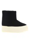 Drkshdw Mega Bumper Low Lunar Ankle Boots In White