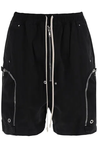 Drkshdw Men's Black Cotton Shorts For Ss24