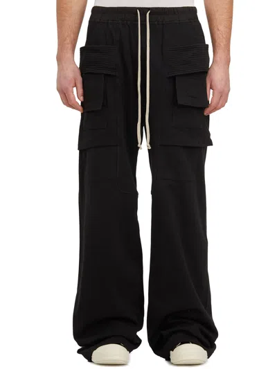 Drkshdw Men's Cargo Drawstring Trousers In Black