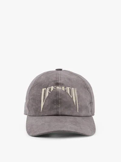 Drkshdw Men Cotton Baseball Hat With Logo On The Front In Metallic