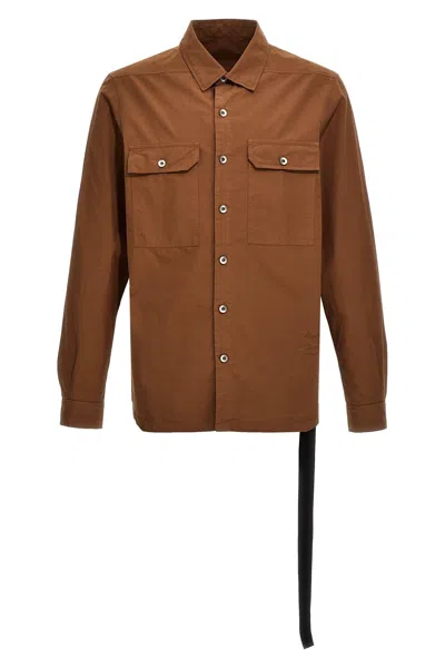 Drkshdw Cotton Shirt In Brown