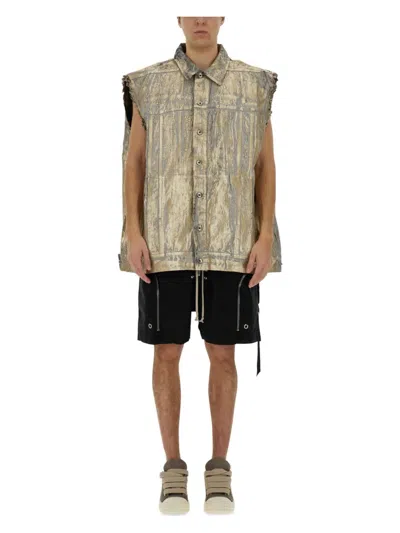 DRKSHDW MEN'S COTTON SLEEVLESS JACKETT