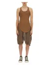 Drkshdw Cotton Tank Top In Brown