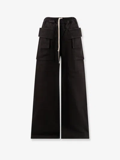 DRKSHDW DRKSHDW MEN CREATCH WIDE CARGO DRAWSTRING COTTON TROUSERS