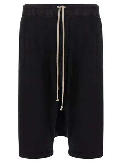 Drkshdw Men 'drawstring Pods' Bermuda Shorts In Black