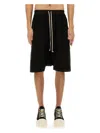 Rick Owens Drkshdw Drkshdw By Rick Owens Man Shorts & Bermuda Shorts Black Size M Cotton, Elastane
