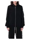 Drkshdw Men Gimp Flight Bomber Lyocell Jacket In Black