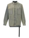Drkshdw Denim Jumbo Outershirt Mineral Pearl Jacket In Blue